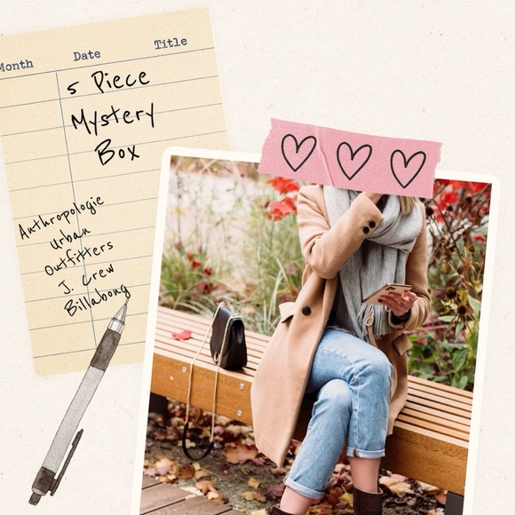 5 Piece New Inventory Mystery Box Anthropologie Urban Outfitters J Crew Madewell - Picture 1 of 10